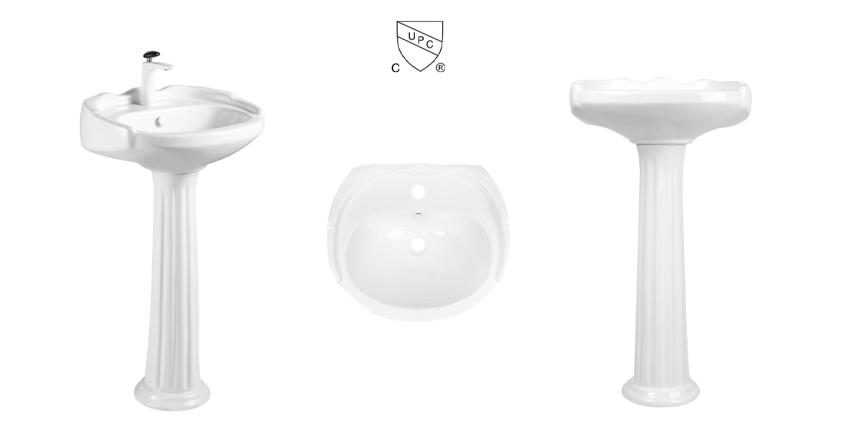 Bathroom 20 inches 51 cm white small oval CUPC certified CSA approved